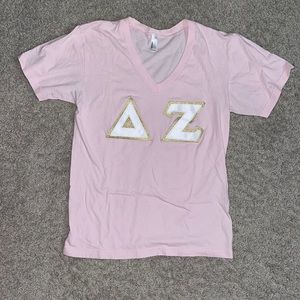 Delta Zeta Stitched Letters